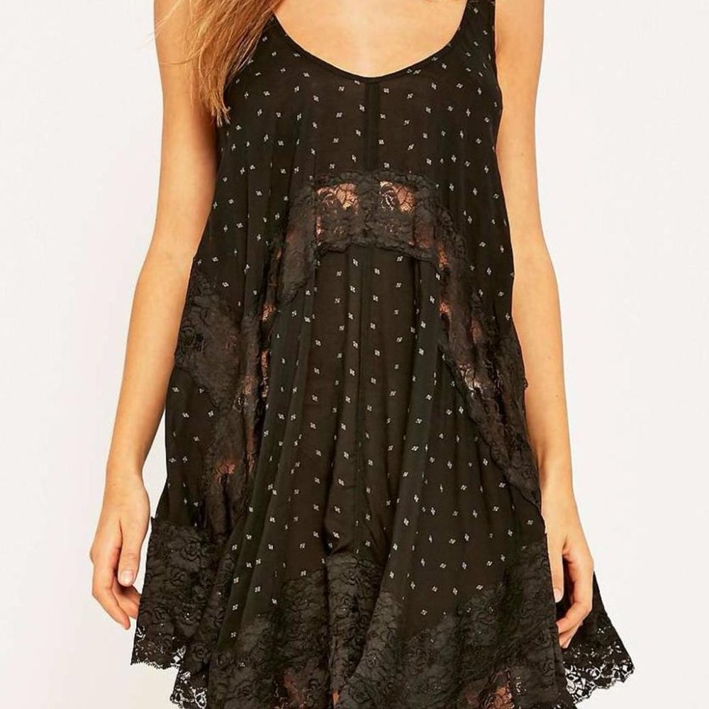 Free People She Swings Lace slip dress